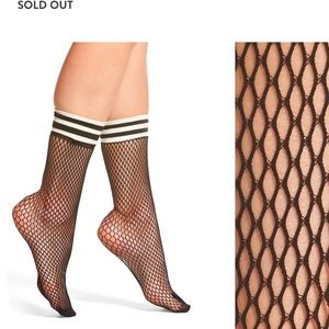 Free People Riot Sport Fishnet Sock Black